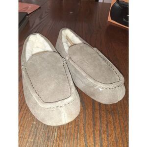 New Mens Size 8 Amazon Essentials Brown Suede Faux Fur Lined Slippers